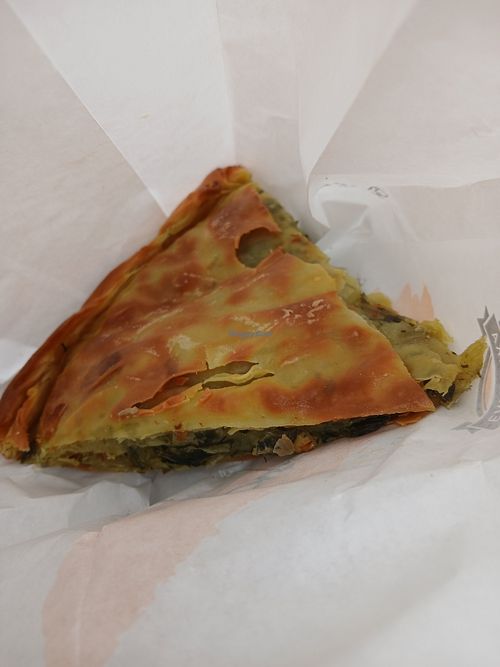 Vegan leek pie at Bakealicious in England