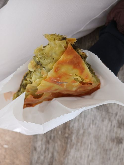 Vegan leek pie at Bakealicious in England