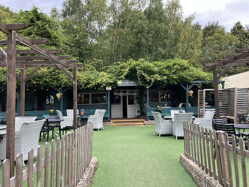 Outside seating  at Sprowston Garden Centre in England