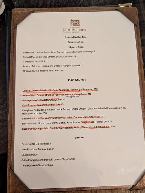  at The Old Hall Hotel in England