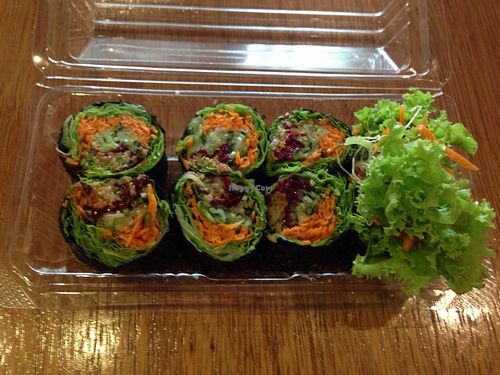 vege sushi (without rice) at The Real Hut - Yuan Su Xiao Zhu in East Singapore