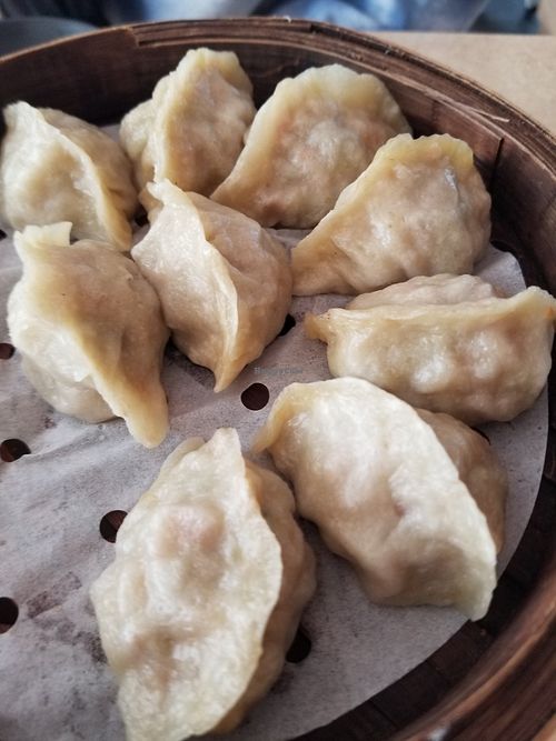 Steamed veggie dumplings at Yang's Dumpling House in Kirkland