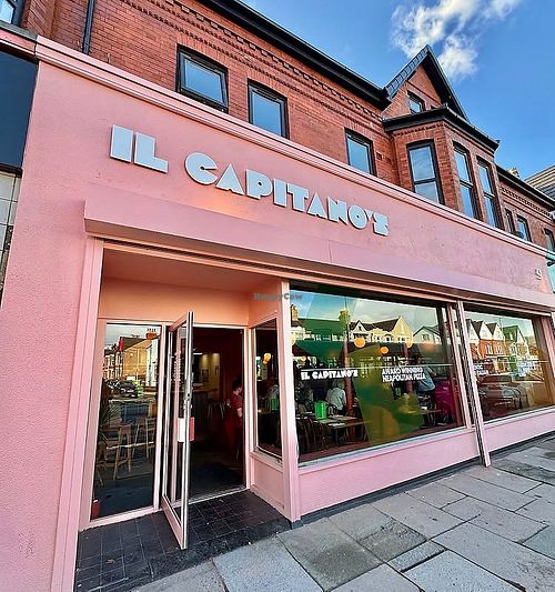 Here is the restaurant   at IL Capitano's in Liverpool