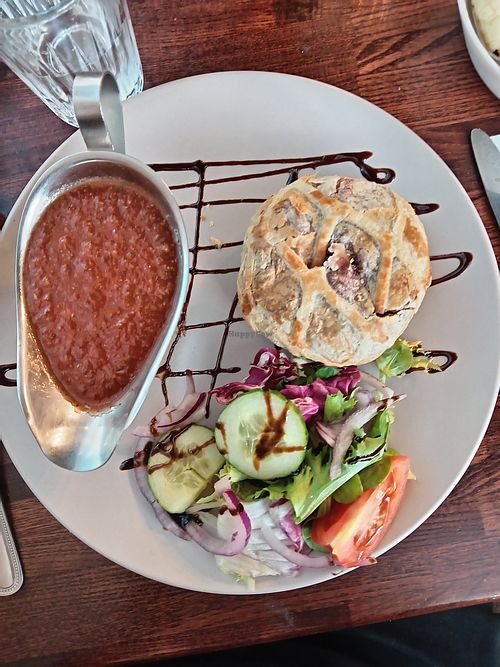 Beetroot and butternut squash Wellington (comes with side of veg too) at Harbour Lights Inn in South Shields