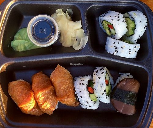 tofu, mushroom & veggie rolls at Helens Sushi in Stockholm