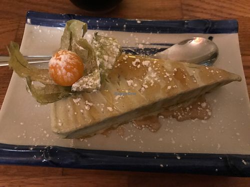 Green tea ice cream at Helens Sushi in Stockholm