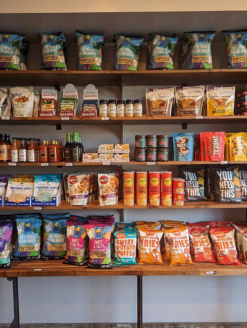 Vegan snack foods! at The Herbivorous Butcher in Minneapolis