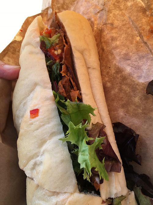 Italian Cold Cut Sandwich-half at The Herbivorous Butcher in Minneapolis