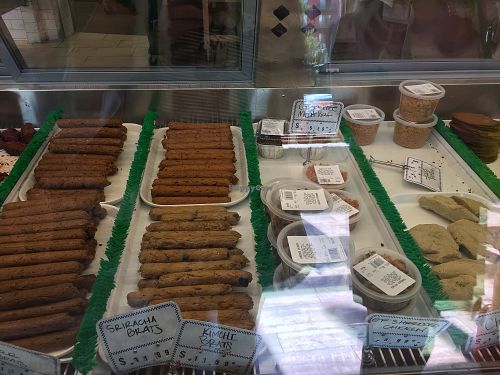 Sausage and gluten-free "meat" at The Herbivorous Butcher in Minneapolis