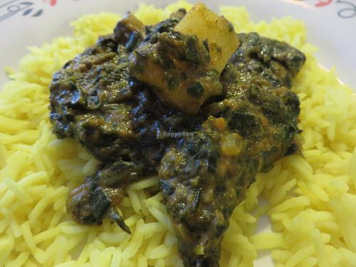 # 415: Alu Palak (potatoes, spinach) at Pizzeria-Restaurant Punjab in Saarbrucken