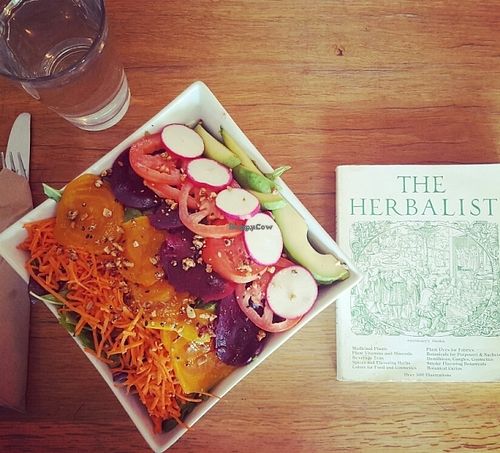 amazing salad at Powerplant Superfood Cafe in Los Angeles