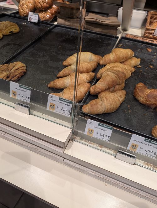 vegan croissants at BIO COMPANY Tempelhofer Damm in Berlin