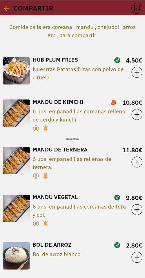 vegan sides at Savor Hub - Korean Fried Chicken in Comunidad De Madrid