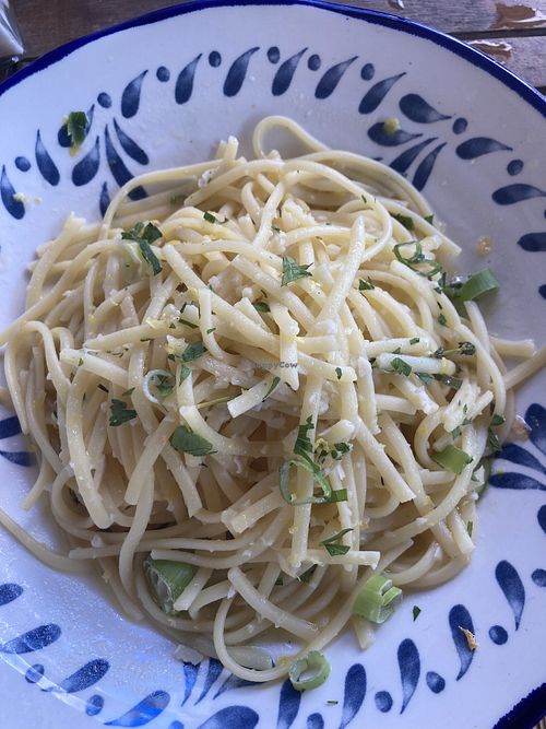Linguine al limone sans pecorino    at Restaurant Santa Maria in Corse