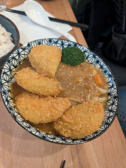 Pumpkin udon at Raku in Edinburgh