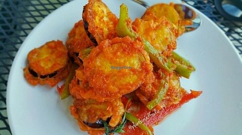 Crazy Eggplant  at Happy Elephant Vegan in Long Beach