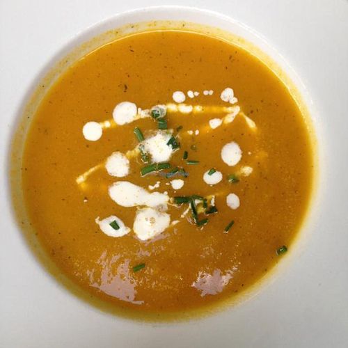 Vegan Carrot Soup at Ginger Blue in Heidelberg
