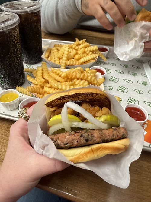 Veggie burguer!  at Shake Shack - Square One Shopping Centre in Mississauga