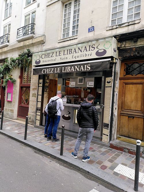 Façade at Chez Le Libanais in Paris