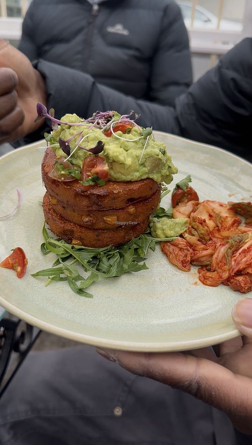 Zucchini and kale fritters   at old man drew  in Ascot Vale