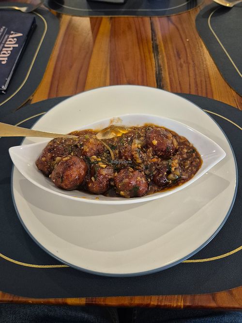 Vegetable Manchurian at Aahar - Pure Vegetarian Indian Restaurant Kuta in Kuta