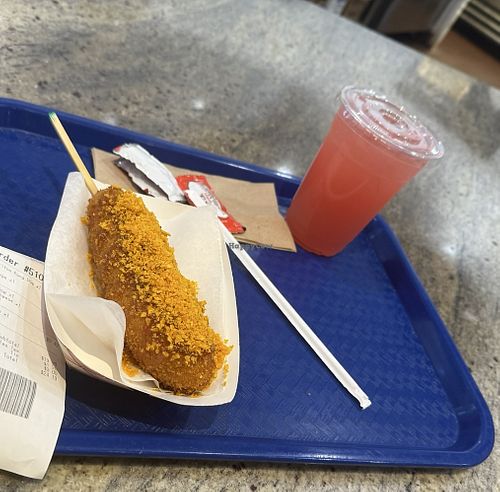 Spicy Sweet Chili Doritos Kong Dog and Strawberry Lemonadee  at Kong Dog King of Prussia in King Of Prussia