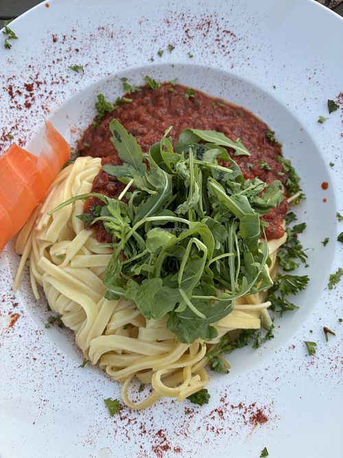 Linsenbolognese  at Restaurant Hotel Strandburg in Niedersachsen