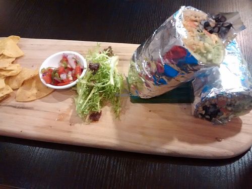 giant vegan burrito  at Sand Pebbles Lounge in Beijing