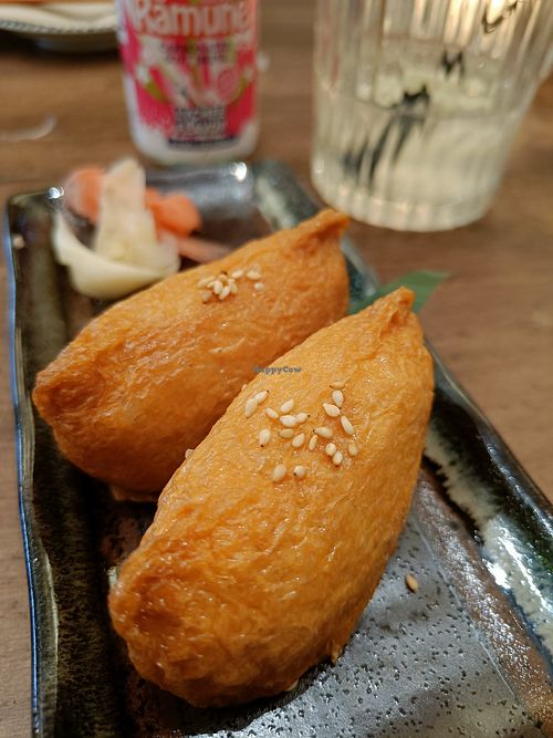 Inarizushi (underneath the tofu is just rice) at Niko Udon in Zuid-holland
