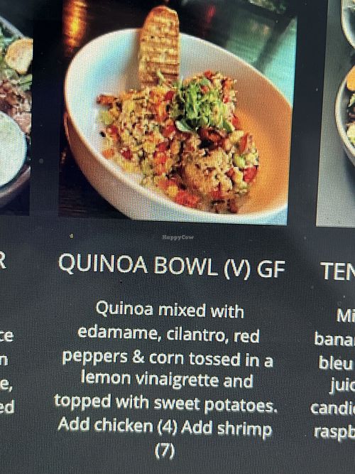 Gluten free and vegan (not sure why mislabeled)  at 4 Sisters Wine Bar & Tapas Restaurant in La Crosse