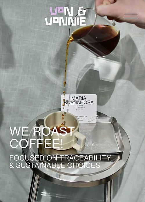 Hot drinks and dairy free milks  at von&vonnie microroasters in Porto