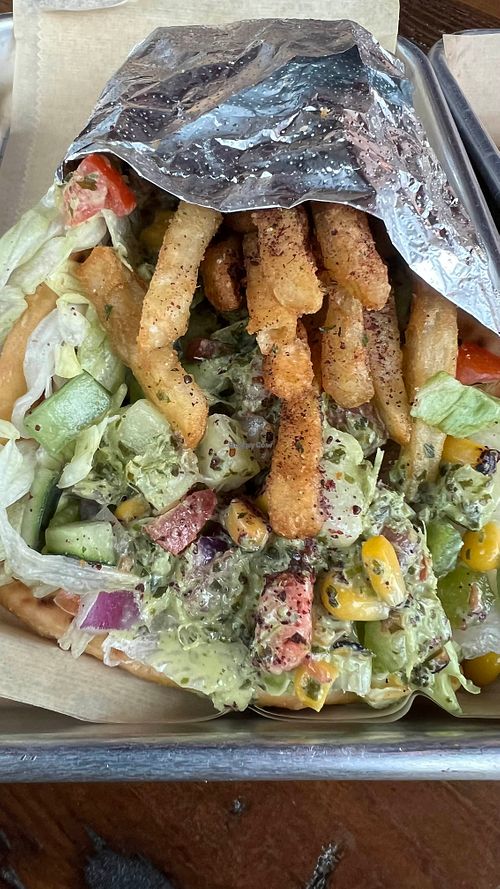 Vegan Wrap w/ Veggies at Spitz - Mediterranean Street Food in Hillsboro