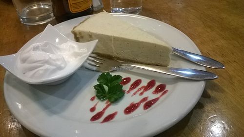 lemon and coconut raw pie at Reality Bites Cafe in Rangiora