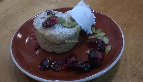 Cardamom apricot coconut cup with Nice Cream at Reality Bites Cafe in Rangiora