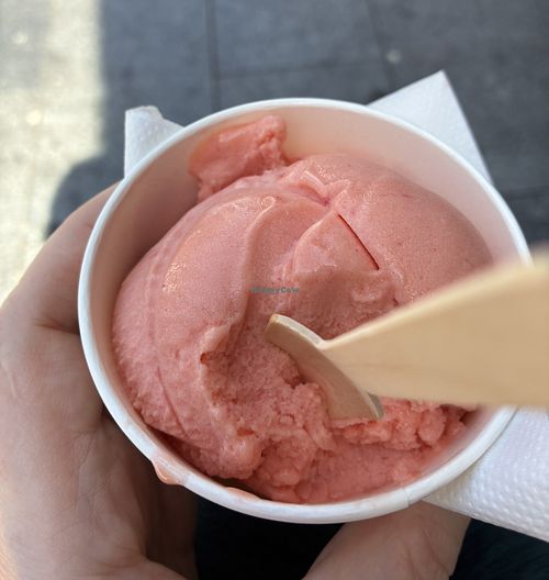 Watermelon sorbet  at Andersen’s of Denmark in Sydney