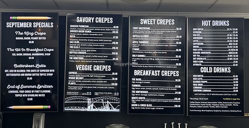 Menu!  at Oh Crêpe! in Sault Ste Marie