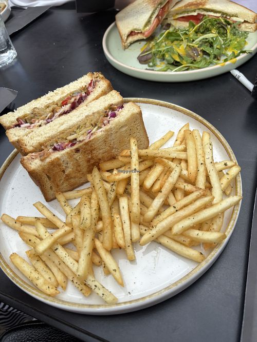 Schnitzel sando  at Folks Chania in Crete