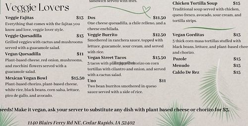  at Mextizo in Cedar Rapids