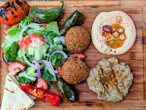 Veggie Combo at Millbrae Kebabs & Gyros in Millbrae