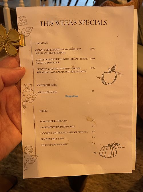 Menu   at Hazel Coffeebar in Noord-holland