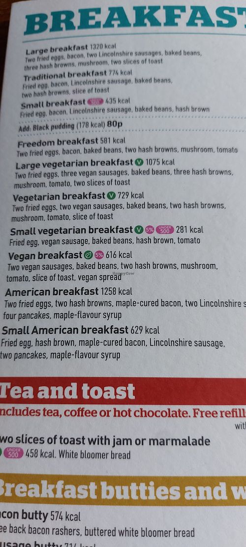 Vegan breakfast at The Isambard Kingdom Brunel - JD Wetherspoon in Portsmouth