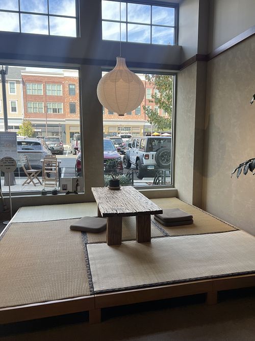 Adorable seating area  at Zen Cha Matcha in Darien