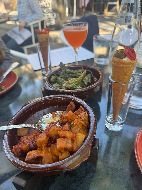 Patatas Bravas, shishito pepper at L Campo in Livermore