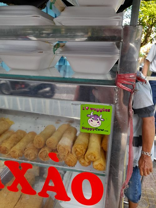 It even has a happycow sticker! at Bun Mi Xao Chay in Ho Chi Minh City