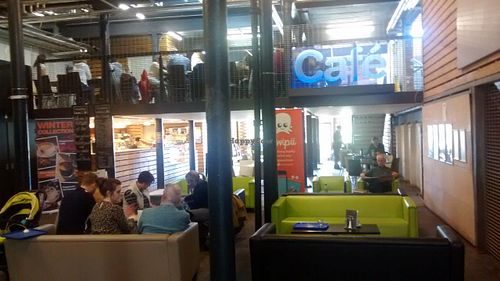 Cafe on two floor's at Tramway Cafe Bar in Glasgow