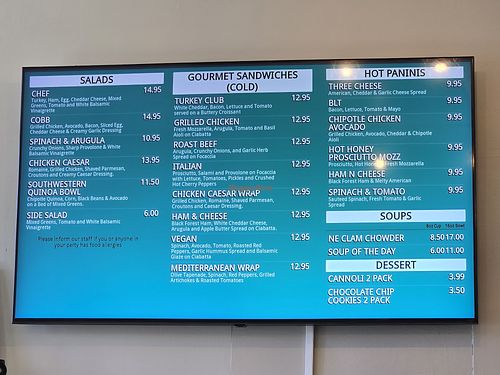 Menu at Twelve 31 Café & Catering in Concord