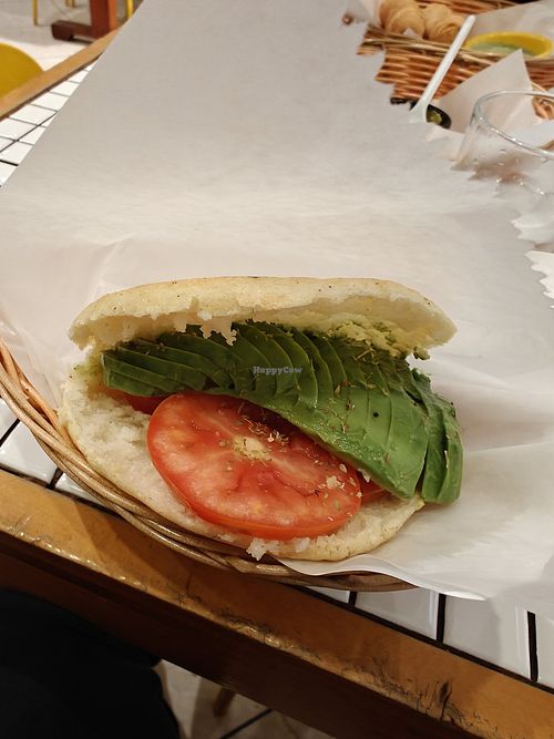 Arepa vegana at Arepa Café Lima in Provincia De Lima