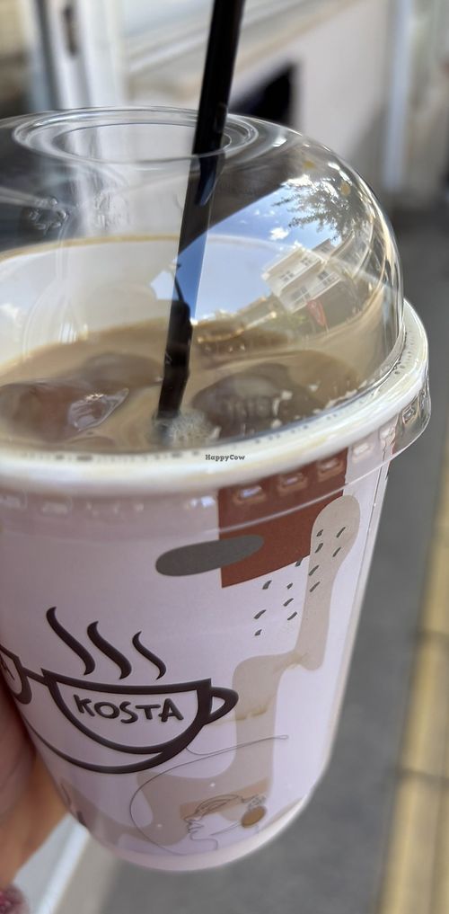 vegan Ice Latte with oat milk.  at Kosta Kosta  in Crete