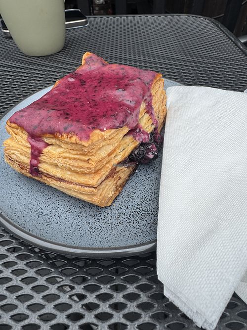 Blueberry pop tartts  at Worker’s Tap in Portland