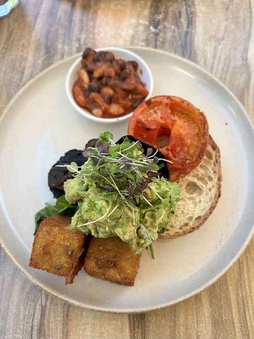 Vegan breakfast   at Rowdy's Cafe in Rockingham